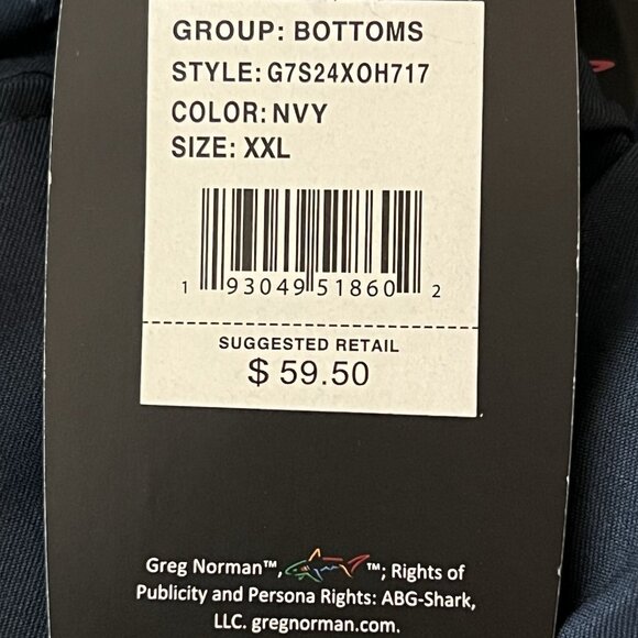 Ben Sherman Men’s Stretch Navy Shorts Size XXL UPF Sun Protection Drawstring NWT - Picture 8 of 13